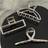 Shein 3pcs Women's Silver-Colored Metal Hair Claw Set