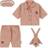 Konges Sløjd Doll Kit Gerd To Bed Tillbehör till dockor MAHOGANY ROSE size