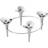 Georg Jensen Bloom Stainless steel Candlestick 15cm