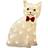 Konstsmide Sitting Cat Acrylic LED Julelampe 34cm