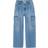 Name It Wide Leg Cargo Jeans - Light Blue Denim