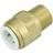 JG Speedfit John Guest 15MC1/2P Cylinder Connector Male Brass 12 x 15mm