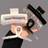 Shein 4pcs Women's Gradient Black White Hair Claw Clips