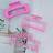 Shein 3pcs Colorful Heart Printed Transparent Claw Hairpin