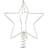 Sirius Top Star Silver Christmas Tree Ornament 25cm