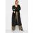 Yours Knitted Maxi Cardigan Black 30-32