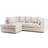 B&Q New Luxor Corner Cream Sofa 212cm 3 Seater