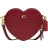 Coach Heart Crossbody - Brass/Cherry