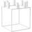 Audo Copenhagen Kubus White Ljusstake 29cm