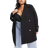 Forever Fine Crew Neck Blazer - Black