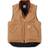 Carhartt Relaxed Fit Firm Duck Insulated Rib Collar Vest - Brown