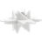 Medusa Copenhagen Shooting Star Glitter/White Ljusstake 9cm