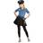 Amscan Police Dress Halloween Costume for Girls