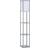 Homcom 3 Shelves Grey Floor Lamp 170cm