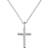 Engelsrufer Angel Whisperer Cross Necklace - Silver/Transparent