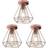 Vintage Rose Gold Ceiling Lamp 3pcs