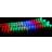 Meteor Shower Rain Multicolor Christmas Tree Light 18 Lamps