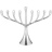 Georg Jensen Cobra Menorah Stainless Steel Lysestage 27cm