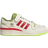 adidas Junior The Grinch Forum Low - Cream White/Collegiate Red/Solar Slime