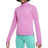 Nike Dri-Fit Half-Zip Long Sleeve Top - Playful Pink/White