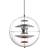Verner Panton VP Globe Red/Blue Pendellampa ∅ 40cm