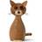 Spring Copenhagen Lucky The Cat Brown Dekorationsfigur 16cm