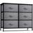 Sorbus Dresser with 6 Drawers Black Chest of Drawer 80x62.5cm