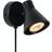 Nordlux Oak Black Wall light ∅ 8.5cm