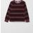 Polarn O. Pyret Kid's Striped Velour Top - Plum