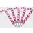 Konstsmide Candy Cane White/Red Christmas Lamp ∅ 4cm 5pcs