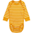 Polarn O. Pyret Striped Baby Body - Dark Yellow (60491279-695)