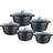 Sq Professional Nea Nera Black Cookware Set with lid 5 Parts