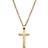 Lucléon Inlined Cross Necklace - Gold