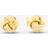T.H.Baker 9ct Yellow Gold Double Knot Stud Earrings 1.55.6219