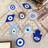 Shein 9pcs Evil Eye & Hamsa Cartoon Pattern Embroidered Patches, Iron-On/Sew-On For Diy Crafts On Clothes, Hats, Bags, Shoes, Jackets, Etc