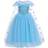 Shein Little Girls Solid Color Sequins Birthday Wedding Princess Dress with Cape, Suitable for Performances, Parties and Holidays