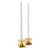 Audo Copenhagen Kubus Micro Gold Plated Ljusstake 3.5cm 2st