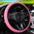 Shein 3D Embossed PU Leather Car Steering Wheel