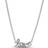 Pandora Handwritten Love Necklace - Silver/Transparent