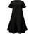 Shein Essnce Plus Size Women's Plain Asymmetric Hem Midi Dress