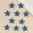 Shein 1 Set 10pcs Embroidery Badge Clothing, Hat Accessory Diy Iron-On Patch Five-Pointed Star Design