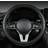 Shein 1pc Universal Round Wheel Cover, Inner Diameter 38cm, Made Of Full Napa Leather, Black With Color Changing