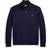 Polo Ralph Lauren Wool Half Zip Jumper with Player Embroidery Navy Blue