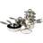 Salter Stainless Steel Cookware Set with lid 8 Parts