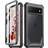 Poetic Guardian Case for Google Pixel 6 Clear Case with Built-in Screen Protector Black