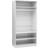 vidaXL Engineered Wood White High Gloss Garderob 100x200cm