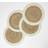Homescapes Natural, Cream Spiral Jute Place Mat White