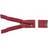 YKK Delbar Dragkedja Blixtlås Antik Mässing 30cm 4mm Bordeaux