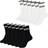 BOSS Six-pack of ribbed short socks in cotton blend Black