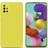 Cadorabo FLUID YELLOW Case for Samsung Galaxy A51 4G M40s Protective Cover made of flexible TPU Etui silicone Yellow